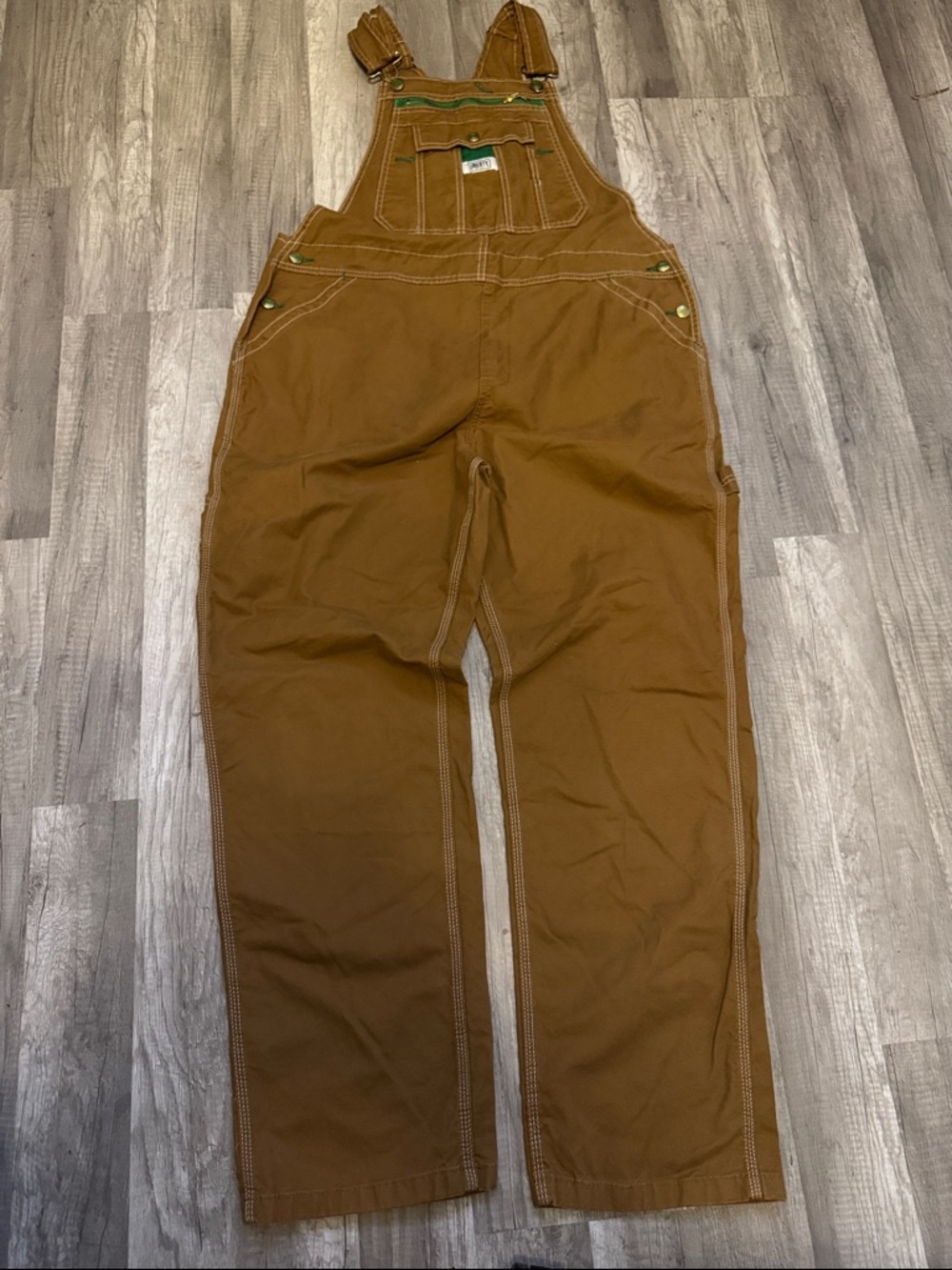 liberty Brown Men’s Canvas Work Overalls size XL